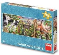 DINO Panoramatické puzzle Farma 150 dílků
