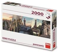 DINO Panoramatické puzzle Paříž koláž 2000 dílků