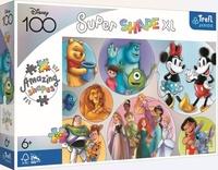 TREFL Puzzle Super Shape XL Disneyho barevný svět 160 dílků