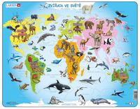 Puzzle Zvířata světa
