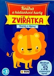 Kniha a hádankové karty Zvířatka