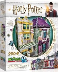 WREBBIT 3D puzzle Harry Potter: Madam Malkinová a Zmrzlinářství Florea 290 dílků