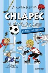 Chlapec v kopačkách