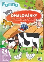 Omalovánky A4 se samolepkami Farma