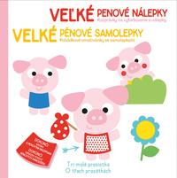 Velké pěnové samolepky O Třech prasátkách