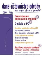 DUO 7/2025  – Odpisy, Daňová kontrola