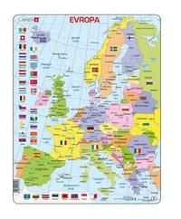 Puzzle Evropa politická mapa 48 dílků