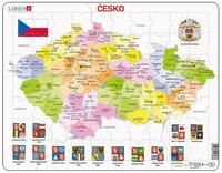 Puzzle Česká republika kraje 70 dílků
