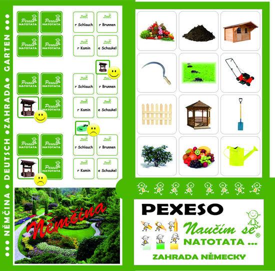 Pexeso Natotata Zahrada německy