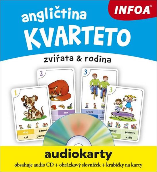 Angličtina kvarteto zvířata & rodina