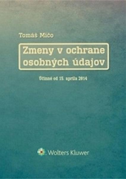 Zmeny v ochrane osobných údajov - 978-80-8168-040-3
