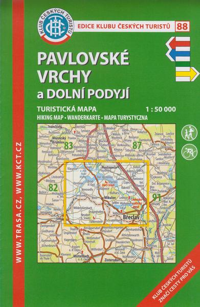 KČT 88 Pavlovské vrchy a Dolní Podyjí 1:50 000 - 9788073245092