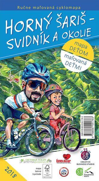 Ručne maľovaná cyklomapa Horný Šariš - Svidník a okolie - 978-80-8144-178-3