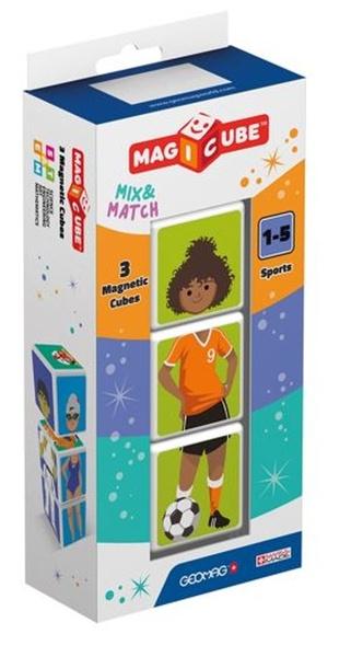 GEOMAG Magnetické kostky Magicube Mix&Match Sport, 3 kostky - 111