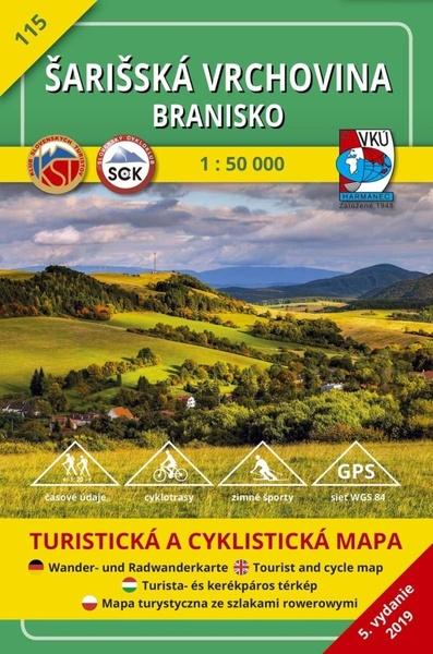 Šarišská vrchovina Branisko 1:50 000 - 978-80-999340-3-1