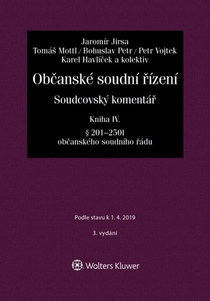 Občanské soudní řízení Kniha IV - 978-80-7598-375-6
