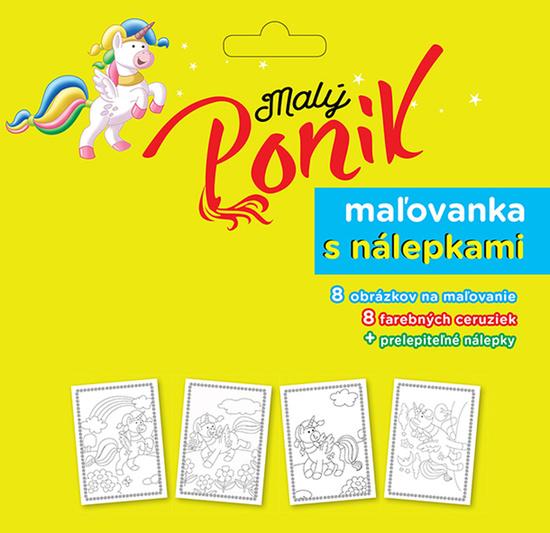 Maľovanka s nálepkami Malý poník - 978-80-8444-078-3