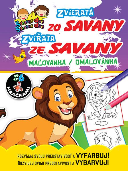 Zvieratá zo Savany Zvířata ze Savany, maľovanka / omalovánka - 978-80-8444-080-6