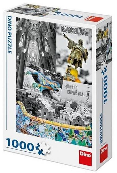 Puzzle Barcelona - koláž 1000 dílků