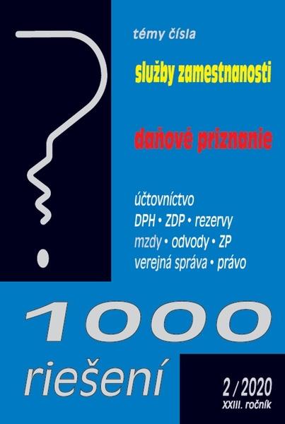 1000 riešení Služby zamestnanosti, daňové priznanie