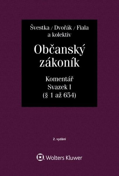 Občanský zákoník, Svazek I - 978-80-7598-656-6