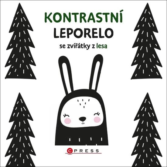 Kontrastní leporelo se zvířátky z lesa - 978-80-264-3108-4