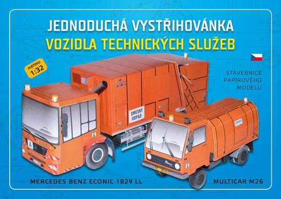 Vozidla technických služeb - Stavebnice papírového modelu Ivan Zadražil