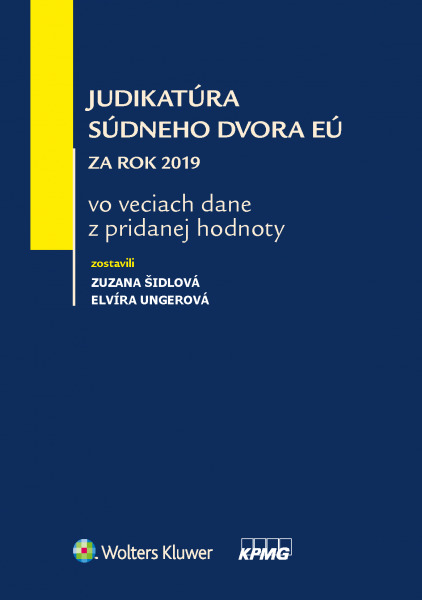 Judikatúra Súdneho dvora EÚ za rok 2019 - 978-80-571-0289-2