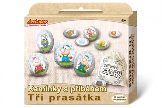 ARTLOVER Kamínky s příběhem - Tři prasátka - RST-LB003