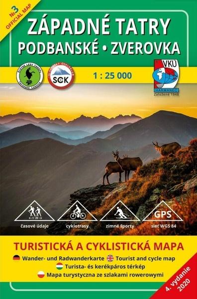 Západné Tatry - Podbanské - Zverovka 1:25 000 - 978-80-999342-0-8