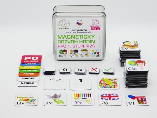 TEDDIES Magnetický rozvrh hodin - holky - 10770347