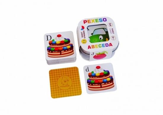 Pexeso pro děti v plechové krabičce - Abeceda - 10770385