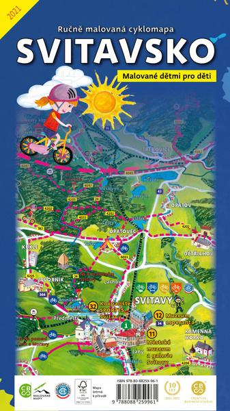 Ručně malovaná cyklomapa Svitavsko - 9788088259961