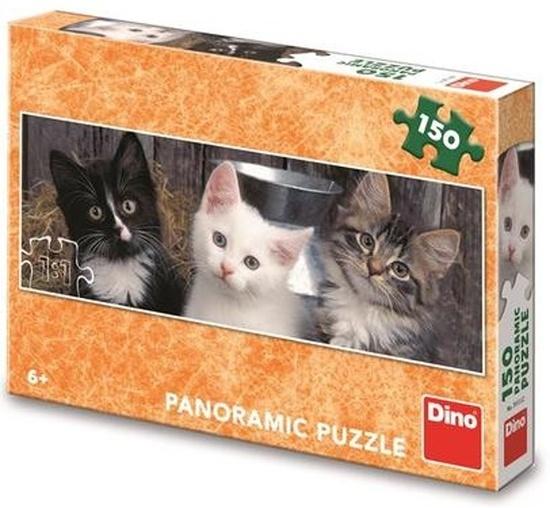 Dino Tři koťátka panoramic 150 dílků