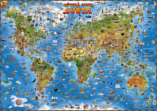 Dětská mapa světa - 9788027600991