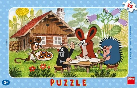 DINO Puzzle Krtek a koláče 15 dílků - 301160