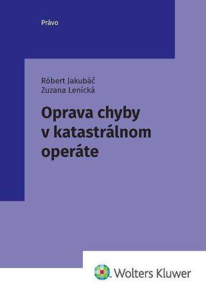 Oprava chyby v katastrálnom operáte - 9788057103899