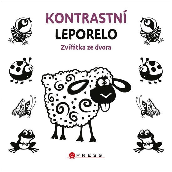 Kontrastní leporelo Zvířátka ze dvora - 9788026440840