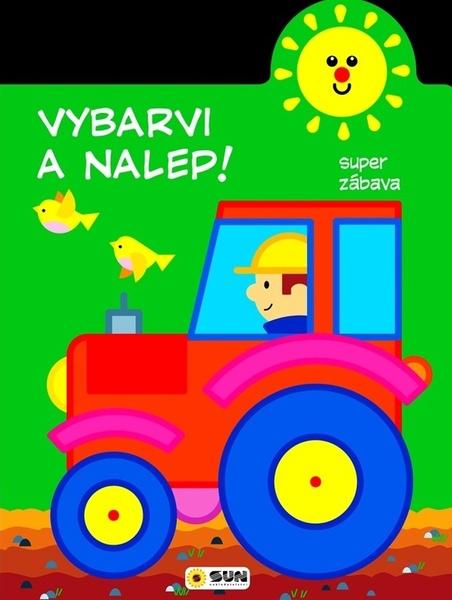 Vybarvi a nalep - Traktor - 2-3 roky