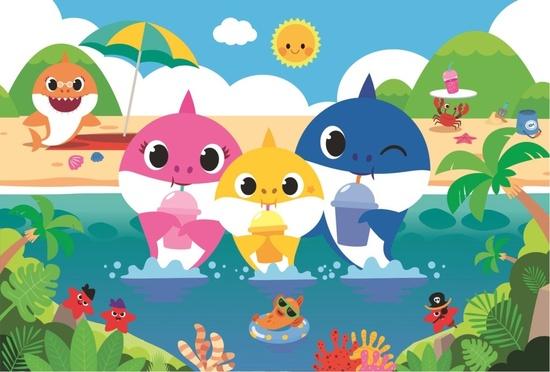 TREFL Puzzle Baby Shark s rodinou na dovolené 60 dílků - 17370