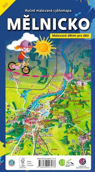 Ručně malovaná cyklomapa Mělnicko - 9788088427278