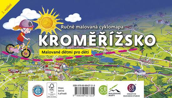 Ručně malovaná cyklomapa Kroměřížsko - 9788088427315