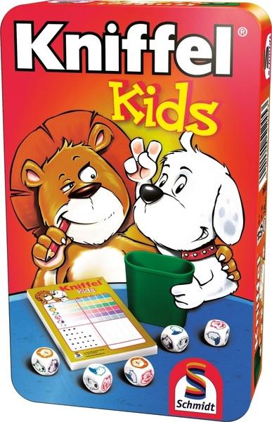 SCHMIDT Dětská hra s kostkami Kniffel Kids v plechové krabičce - 51245