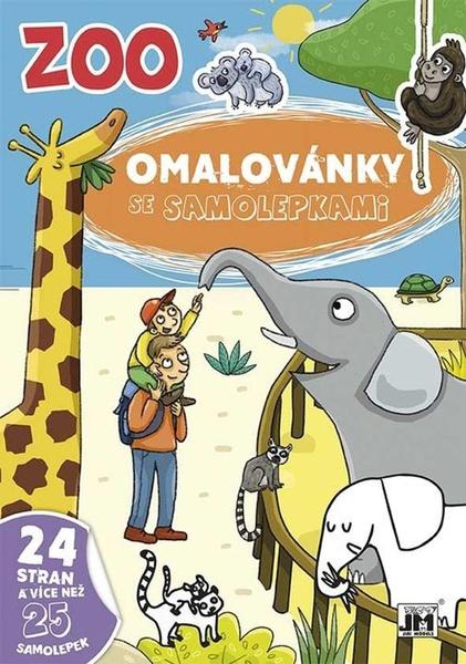 Omalovánky se samolepkami ZOO