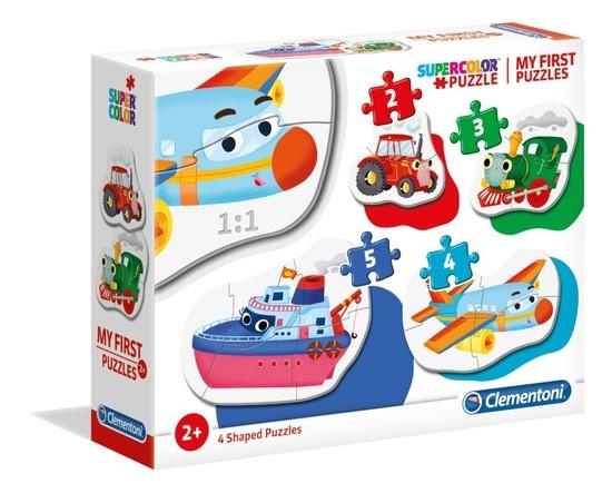 CLEMENTONI Moje první puzzle Dopravní prostředky 4v1 (2,3,4,5 dílků) - 20811