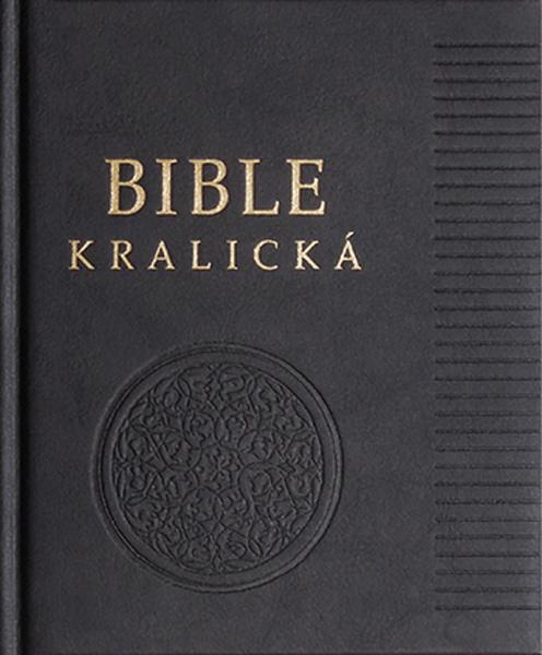 Poznámková Bible kralická černá, pravá kůže - 9788075451149