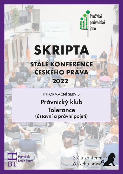 Skripta SKČP Právnický klub Tolerance - 9788090681347