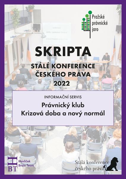 Skripta SKČP Právnický klub Krizová doba a nový normál - 9788090681361