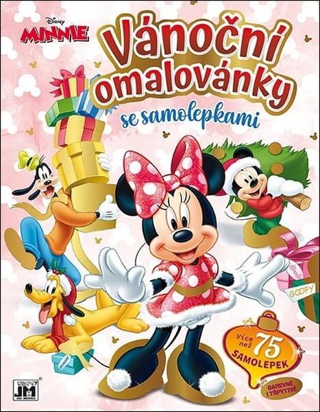Vánoční omalovánky Minnie
