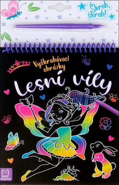 Lesní víly vyškrabávací obrázky Marzena Ćwik